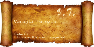 Varajti Terézia névjegykártya